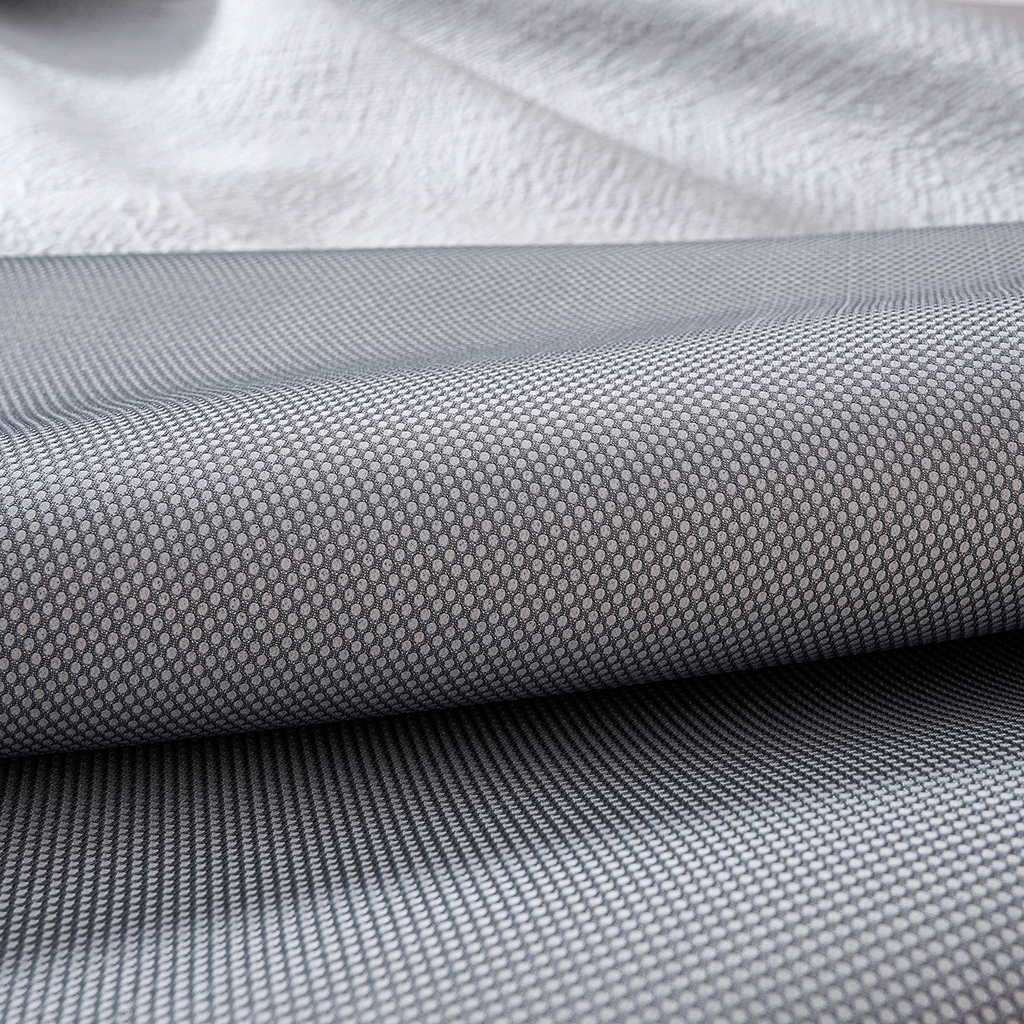 91家纺网 家纺一手货源 找家纺 青雅席业 2026新款A类凉感豆豆席凉席席子-床裙款 床裙款-岚光山色-灰