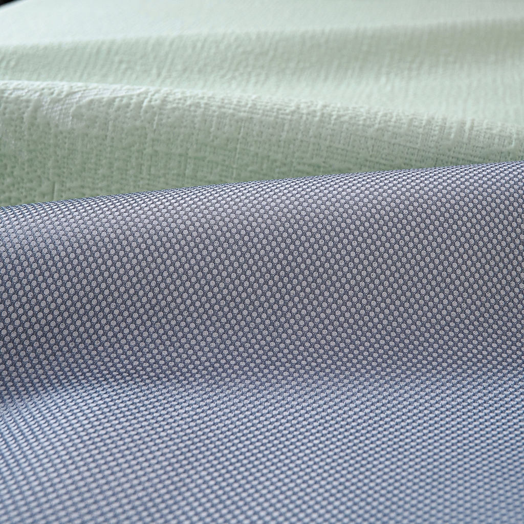 91家纺网 家纺一手货源 找家纺 青雅席业 2026新款A类凉感豆豆席凉席席子-床裙款 床裙款-岚光山色-绿