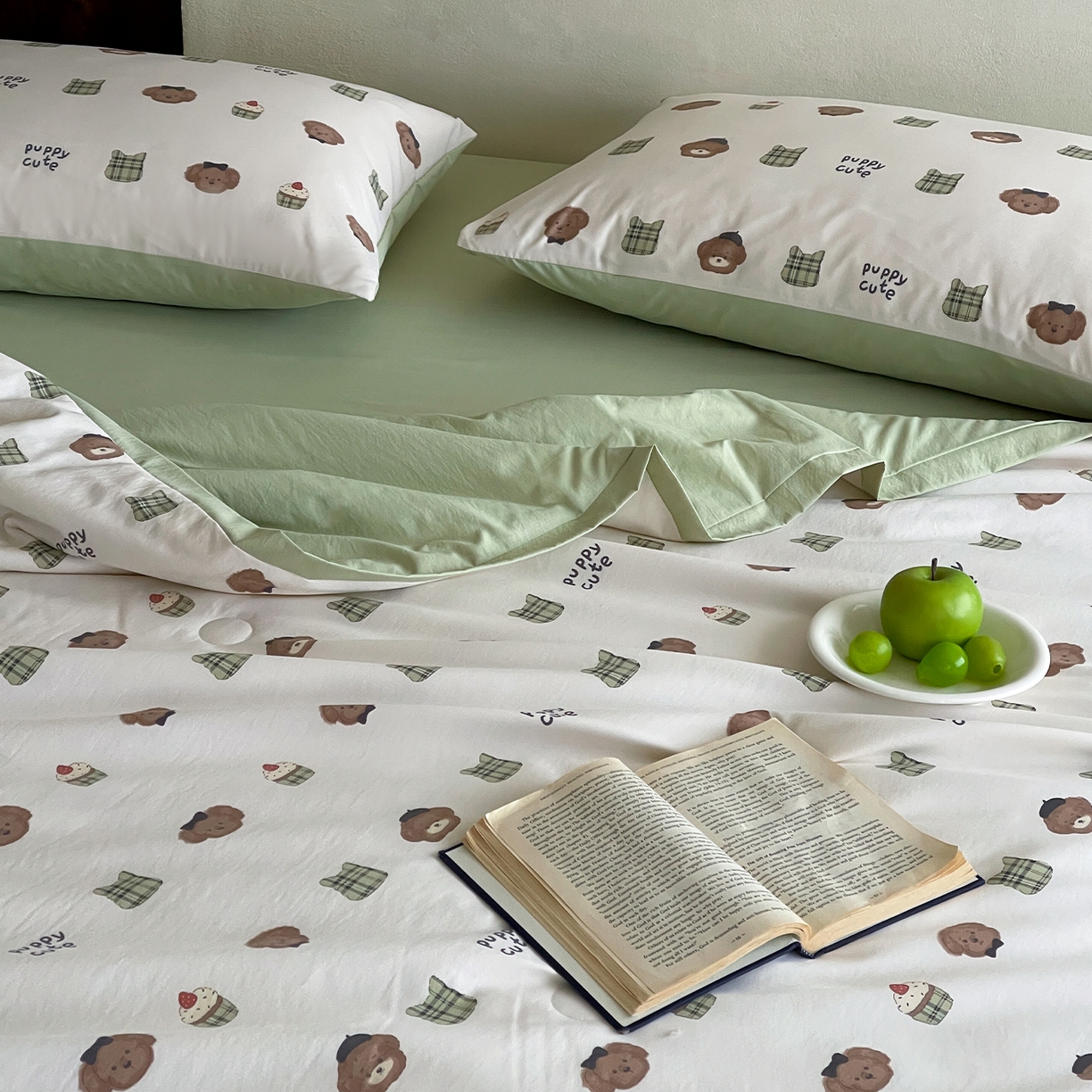 91家纺网 家纺一手货源 找家纺 一加一 2026新款冰蚕凉感印花断角夏被夏凉被空调被四件套 甜品熊