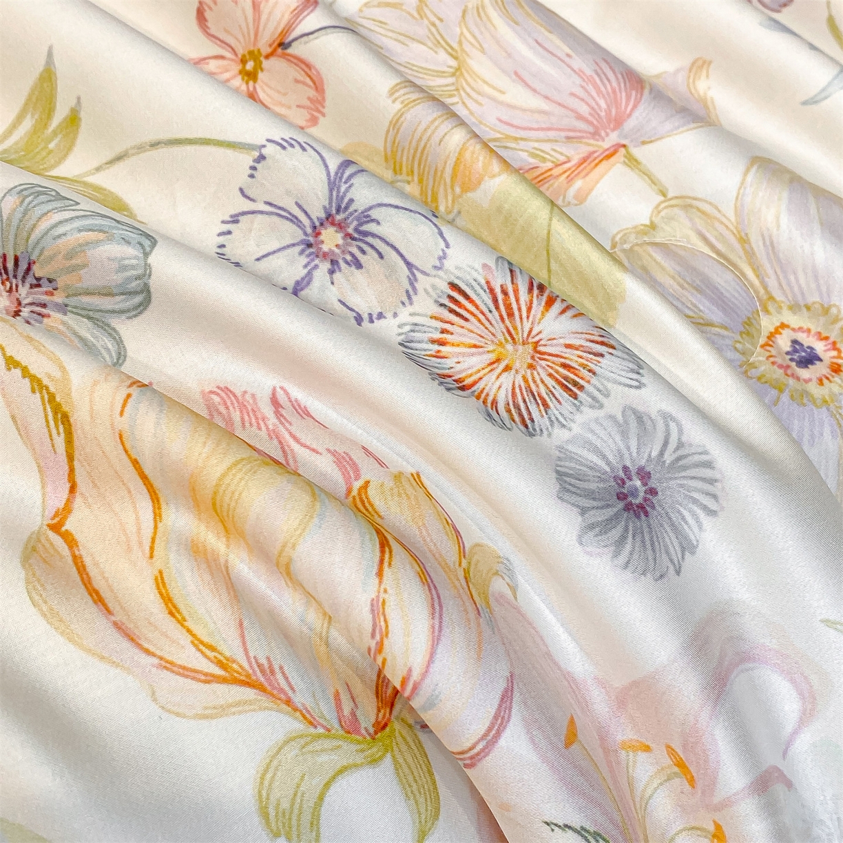 91家纺网 家纺一手货源 找家纺 （总）笙意家纺 2026A类水洗冰丝数码印花宽边夏被四件套