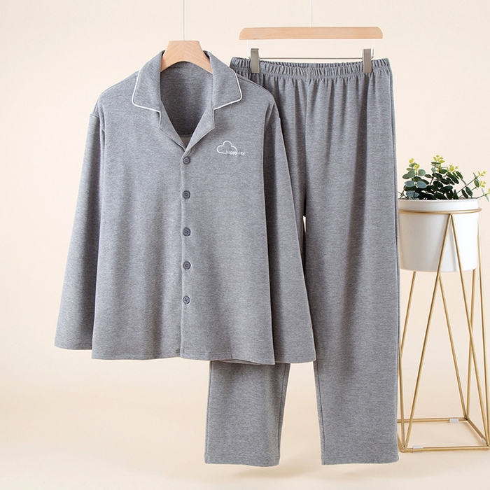 91家纺网 家纺一手货源 找家纺 （总）洛兰沙家居馆 德绒情侣睡衣春秋冬季女刺绣保暖长袖长裤宽松男家居服套装可外穿