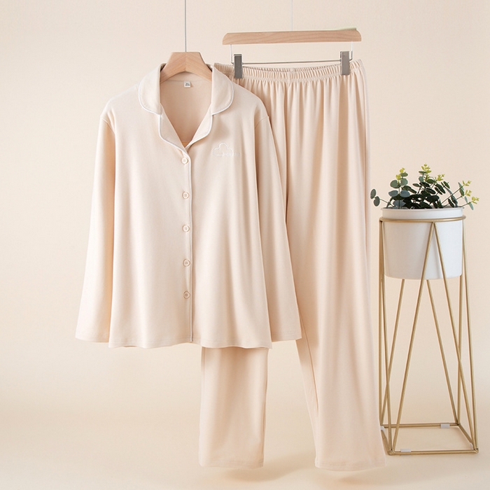 91家纺网 家纺一手货源 找家纺 （总）洛兰沙家居馆 德绒情侣睡衣春秋冬季女刺绣保暖长袖长裤宽松男家居服套装可外穿