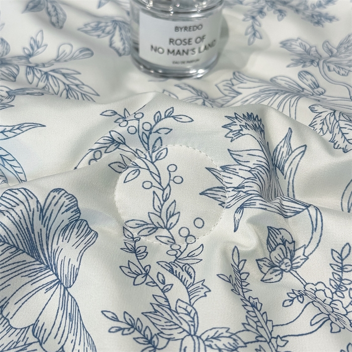 91家纺网 家纺一手货源 找家纺 笙意家纺 2026A类水洗冰丝数码印花宽边夏被四件套初语