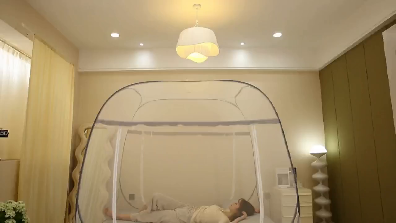 91家纺网 家纺一手货源 找家纺 （总）豪梦园蚊帐工厂店 2026新款免安装促量款加密方顶蚊帐