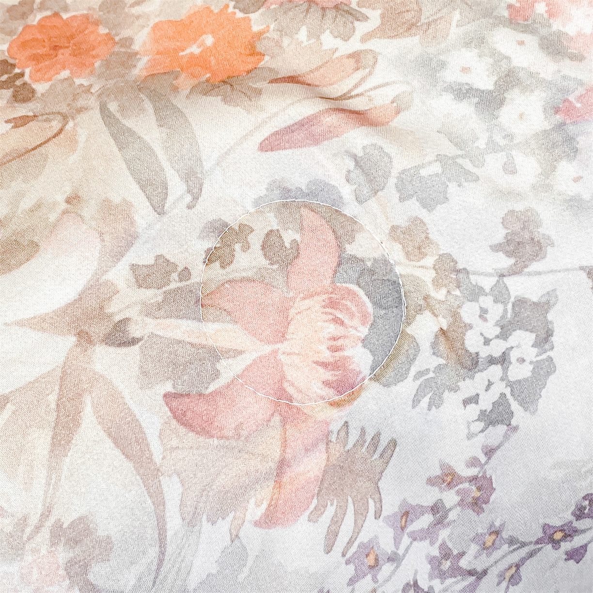 91家纺网 家纺一手货源 找家纺 笙意家纺 2026A类水洗冰丝数码印花宽边夏被四件套静娴