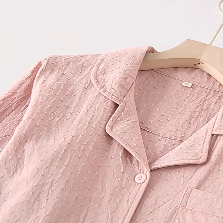 91家纺网 家纺一手货源 找家纺 （总）洛兰沙家居馆 2026新款色织纯棉家居服