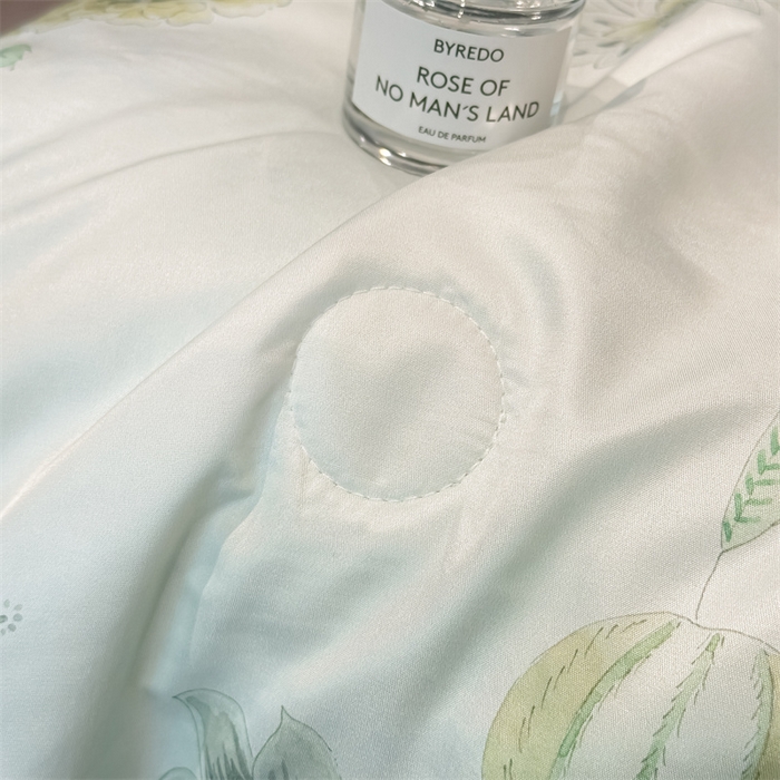 91家纺网 家纺一手货源 找家纺 笙意家纺 2026A类水洗冰丝数码印花宽边夏被四件套奈雪之春