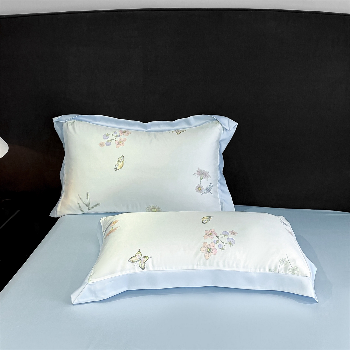 91家纺网 家纺一手货源 找家纺 笙意家纺 2026A类水洗冰丝数码印花宽边夏被四件套忆梦