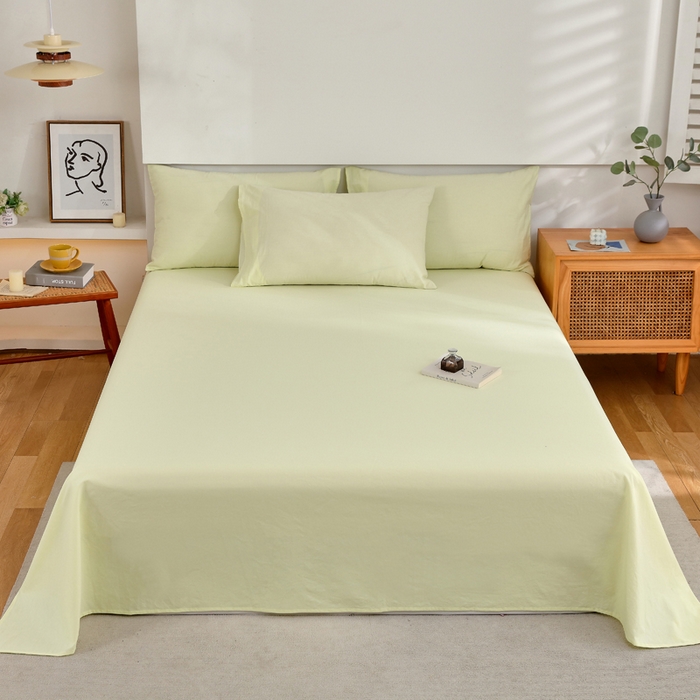 91家纺网 家纺一手货源 找家纺 （总）春皖家纺 2026新款色织AB版水洗棉三件套四件套单品系列（单床单-B版风格一）