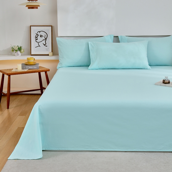 91家纺网 家纺一手货源 找家纺 （总）春皖家纺 2026新款色织AB版水洗棉三件套四件套单品系列（单床单-B版风格一）