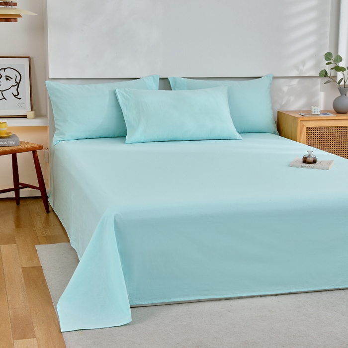 91家纺网 家纺一手货源 找家纺 （总）春皖家纺 2026新款色织AB版水洗棉三件套四件套单品系列（单床单-B版风格一）