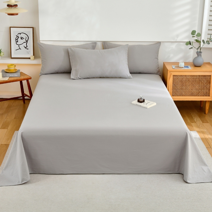 91家纺网 家纺一手货源 找家纺 （总）春皖家纺 2026新款色织AB版水洗棉三件套四件套单品系列（单床单-B版风格一）