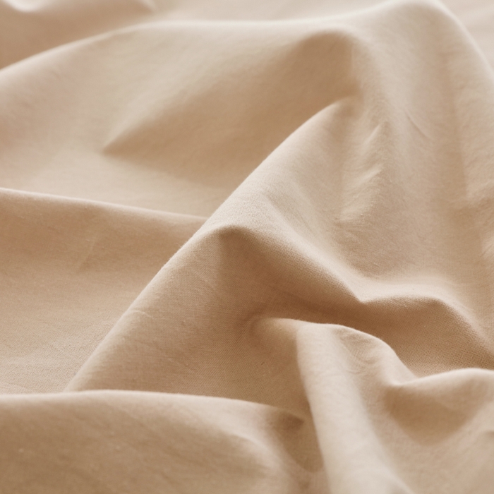 91家纺网 家纺一手货源 找家纺 春皖家纺 2026新款色织AB版水洗棉三件套四件套单品系列（单床单-B版风格一） 素雅卡其