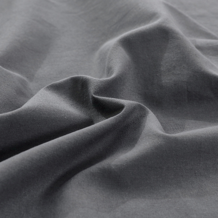 91家纺网 家纺一手货源 找家纺 春皖家纺 2026新款色织AB版水洗棉三件套四件套单品系列（单床单-B版风格一） 素雅墨灰