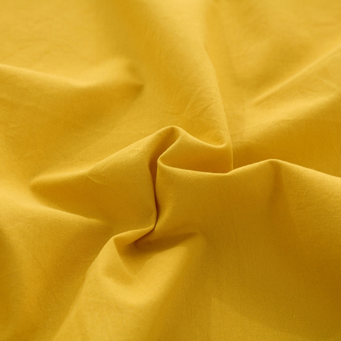 91家纺网 家纺一手货源 找家纺 春皖家纺 2026新款色织AB版水洗棉三件套四件套单品系列（单床单-B版风格一） 素雅深黄