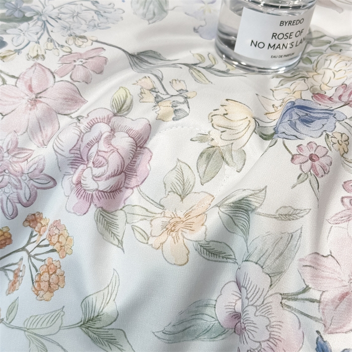 91家纺网 家纺一手货源 找家纺 笙意家纺 2026A类水洗冰丝数码印花宽边夏被四件套屿夏