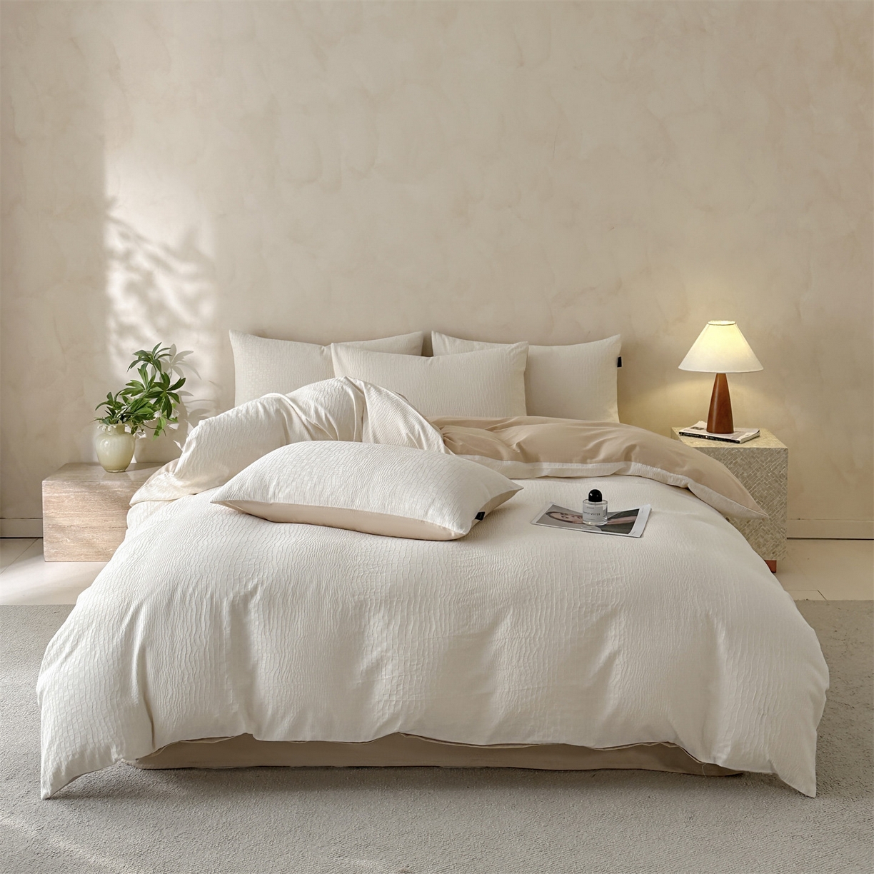 91家纺网 家纺一手货源 找家纺 （总）恒爱家纺 2026春夏新款全棉纯棉提花四件套