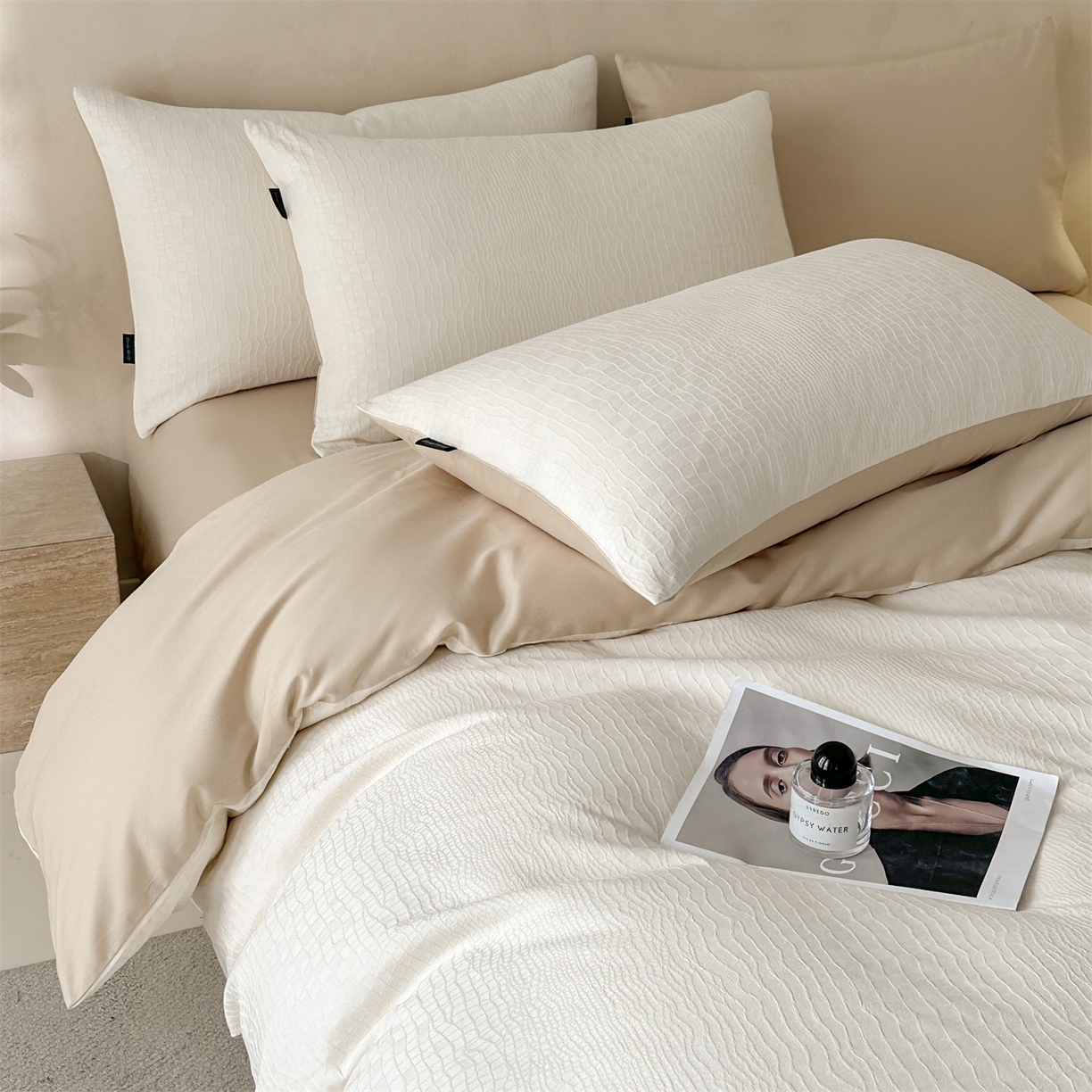 91家纺网 家纺一手货源 找家纺 （总）恒爱家纺 2026春夏新款全棉纯棉提花四件套