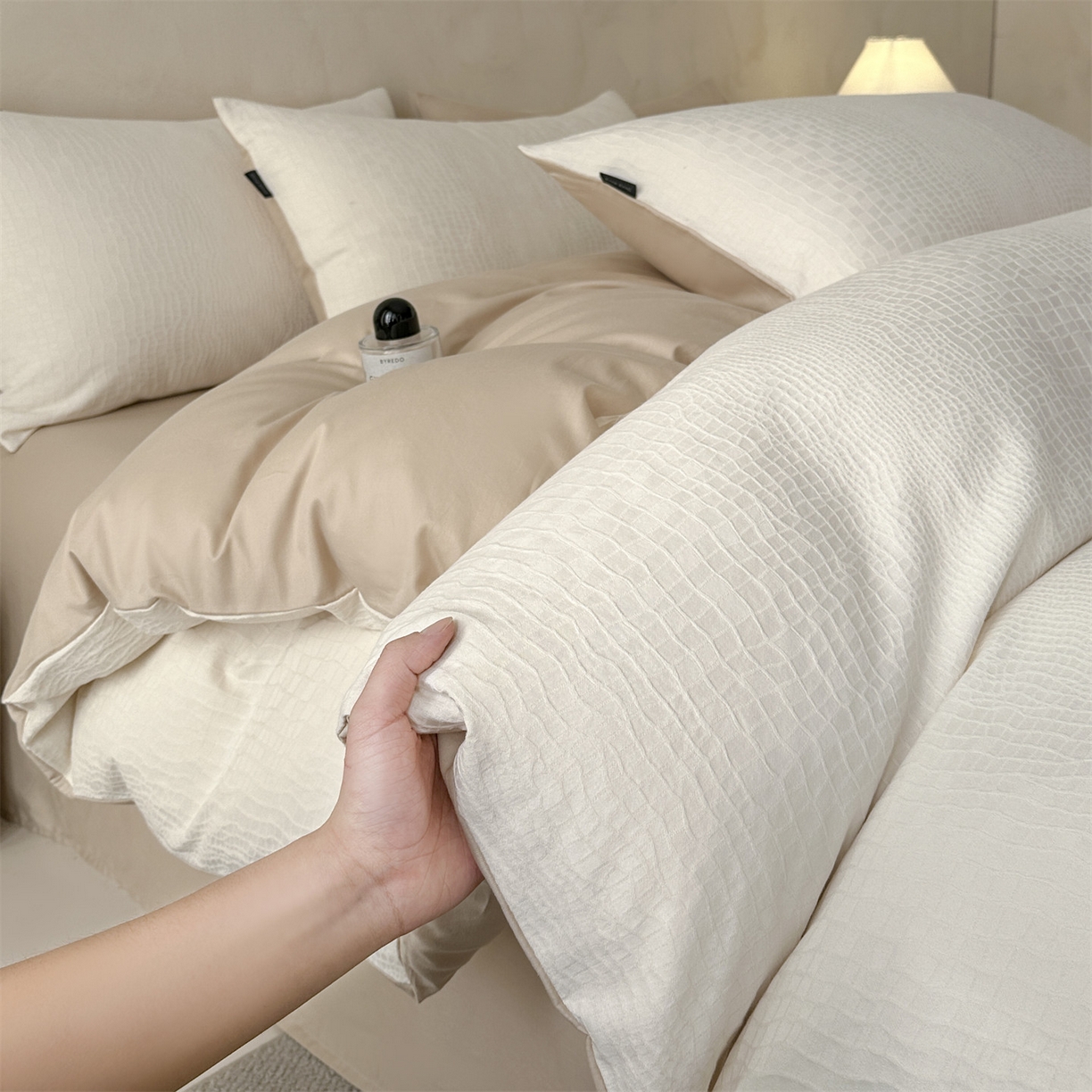 91家纺网 家纺一手货源 找家纺 （总）恒爱家纺 2026春夏新款全棉纯棉提花四件套