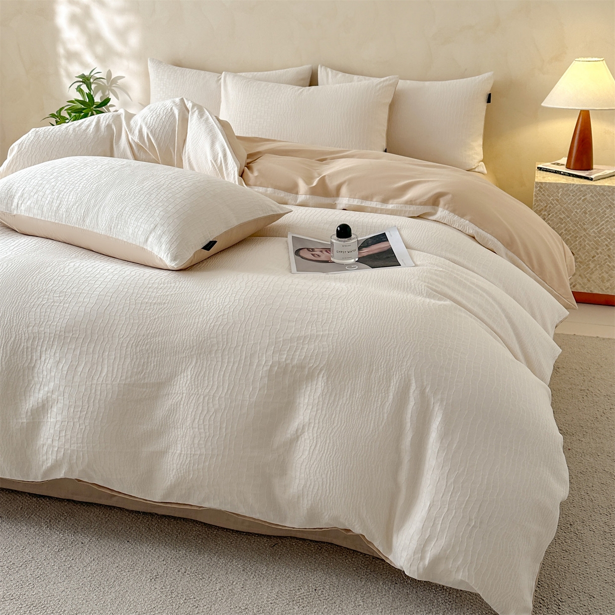 91家纺网 家纺一手货源 找家纺 （总）恒爱家纺 2026春夏新款全棉纯棉提花四件套