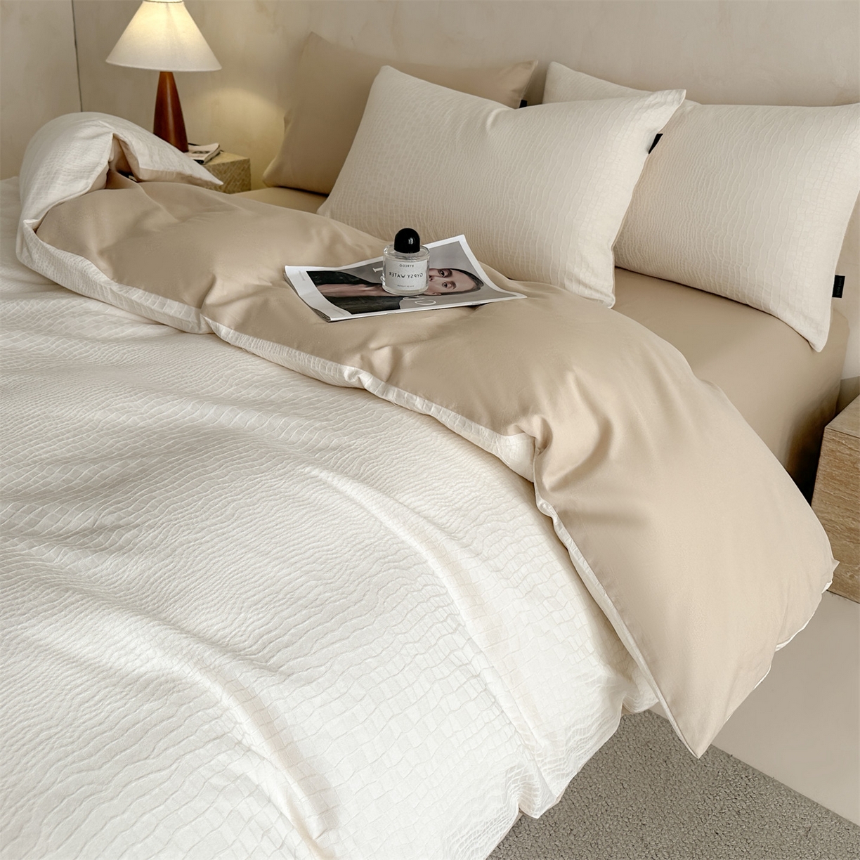 91家纺网 家纺一手货源 找家纺 （总）恒爱家纺 2026春夏新款全棉纯棉提花四件套