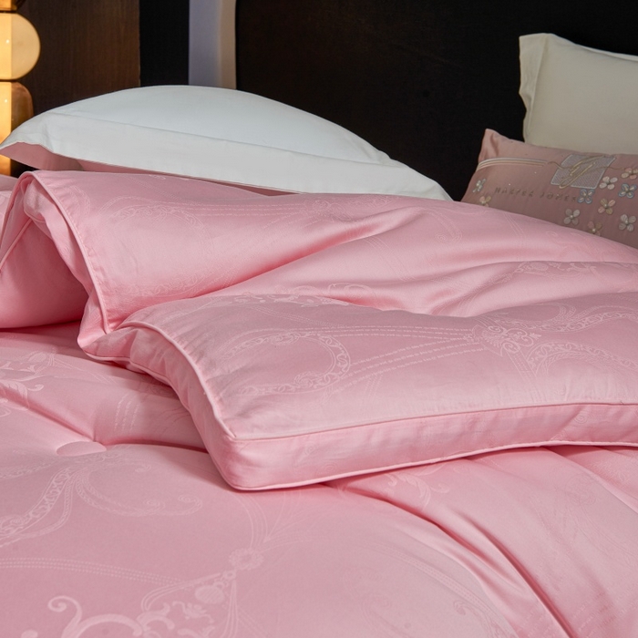 91家纺网 家纺一手货源 找家纺 壹张床 2026新款全棉40支欧式大提花立体大豆纤维被春秋被冬被学生被被子被芯 立体雅芙-玉