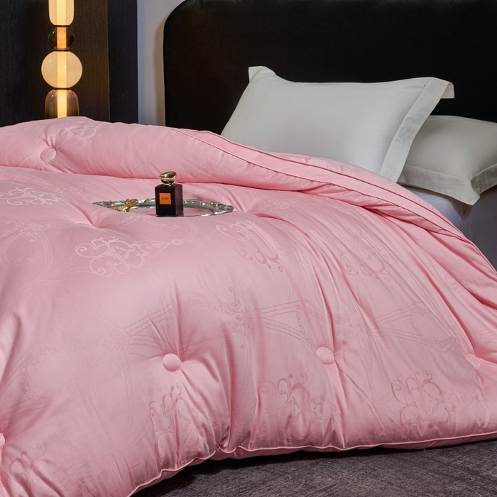 91家纺网 家纺一手货源 找家纺 壹张床 2026新款全棉40支欧式大提花立体大豆纤维被春秋被冬被学生被被子被芯 立体雅芙-玉