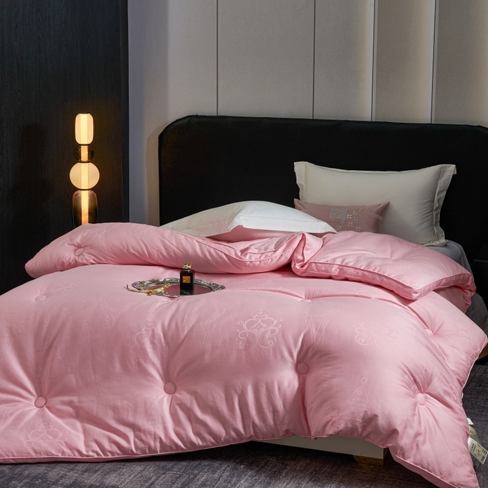 91家纺网 家纺一手货源 找家纺 壹张床 2026新款全棉40支欧式大提花立体大豆纤维被春秋被冬被学生被被子被芯 立体雅芙-玉