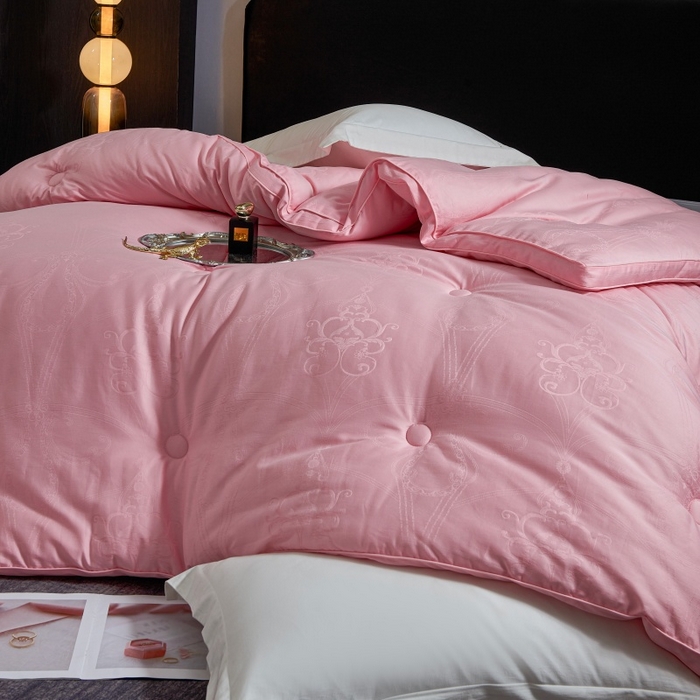 91家纺网 家纺一手货源 找家纺 壹张床 2026新款全棉40支欧式大提花立体大豆纤维被春秋被冬被学生被被子被芯 立体雅芙-玉