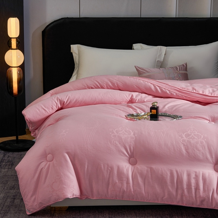 91家纺网 家纺一手货源 找家纺 壹张床 2026新款全棉40支欧式大提花立体大豆纤维被春秋被冬被学生被被子被芯 立体雅芙-玉