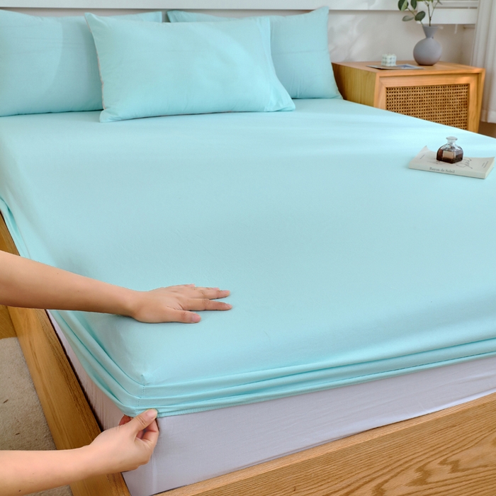 91家纺网 家纺一手货源 找家纺 （总）春皖家纺 2026新款色织AB版水洗棉三件套四件套单品系列（单床笠-B版风格一）