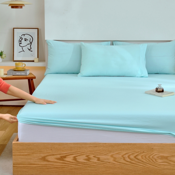 91家纺网 家纺一手货源 找家纺 （总）春皖家纺 2026新款色织AB版水洗棉三件套四件套单品系列（单床笠-B版风格一）