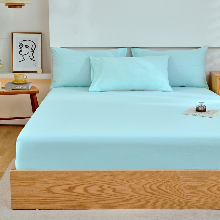 91家纺网 家纺一手货源 找家纺 （总）春皖家纺 2026新款色织AB版水洗棉三件套四件套单品系列（单床笠-B版风格一）