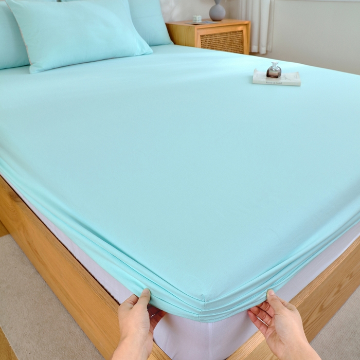 91家纺网 家纺一手货源 找家纺 （总）春皖家纺 2026新款色织AB版水洗棉三件套四件套单品系列（单床笠-B版风格一）