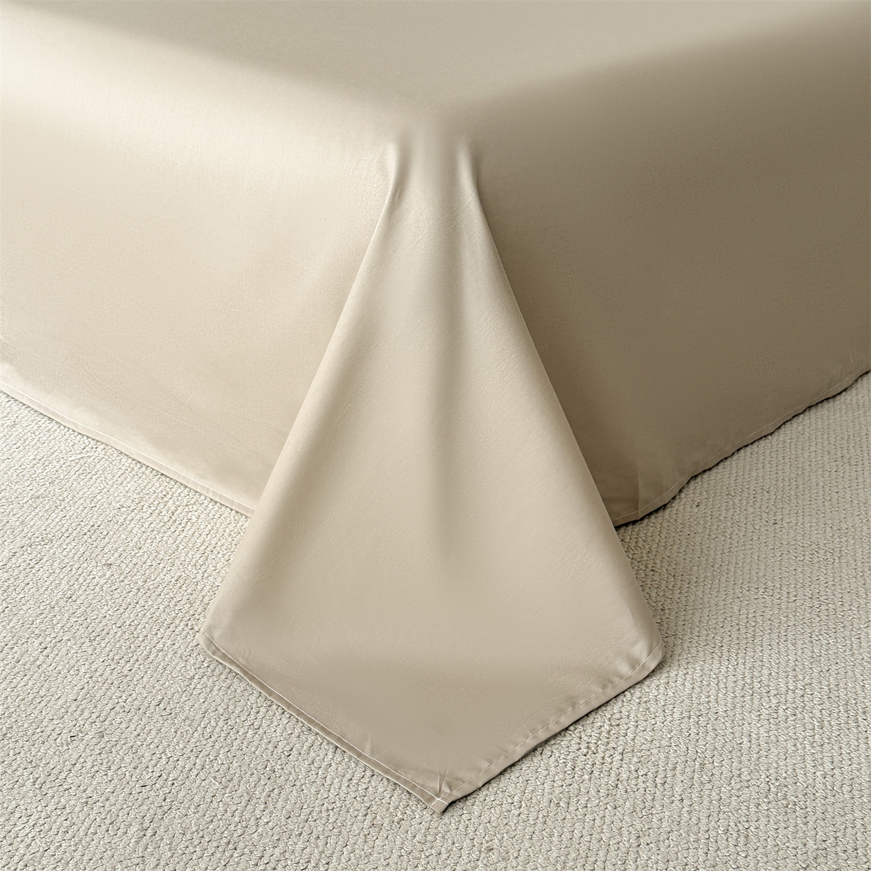 91家纺网 家纺一手货源 找家纺 恒爱家纺 2026春夏新款全棉纯棉提花四件套 鳄鱼纹-卡其