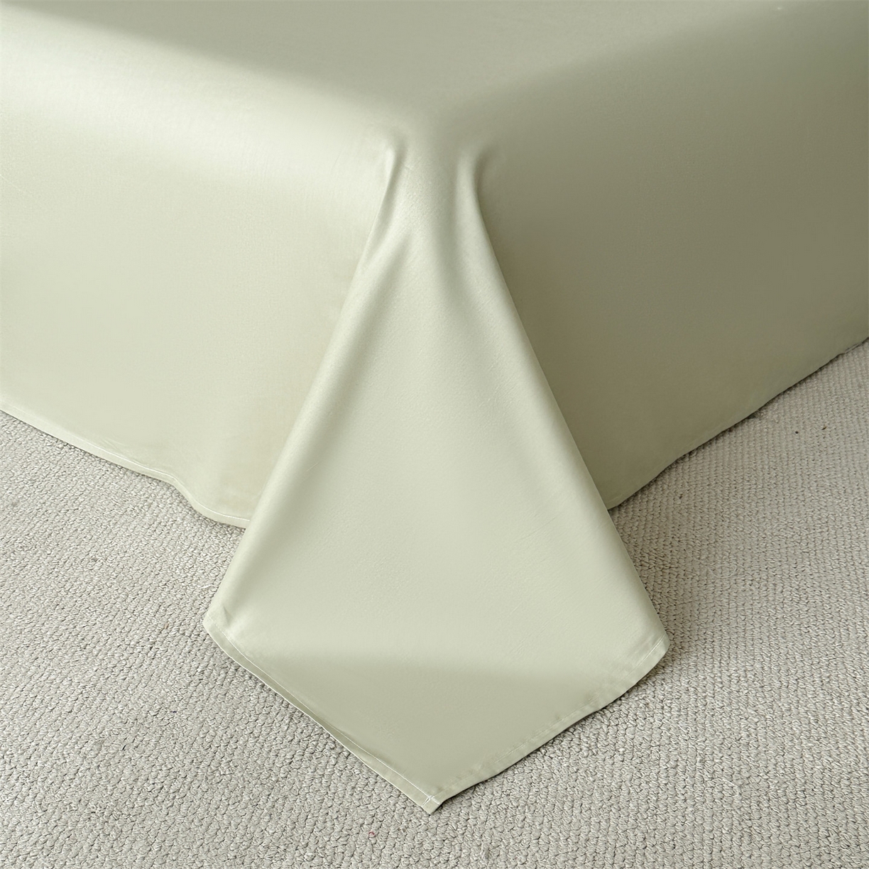 91家纺网 家纺一手货源 找家纺 恒爱家纺 2026春夏新款全棉纯棉提花四件套 鳄鱼纹-绿