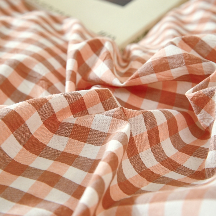 91家纺网 家纺一手货源 找家纺 春皖家纺 2026新款色织AB版水洗棉三件套四件套单品系列（单枕套风格一） 素雅-玉格