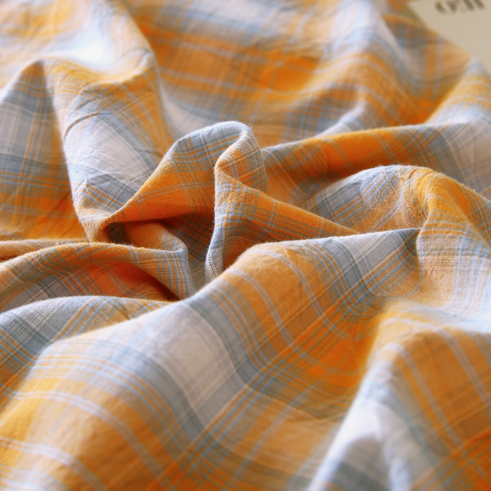 91家纺网 家纺一手货源 找家纺 春皖家纺 2026新款色织AB版水洗棉三件套四件套单品系列（单枕套风格一） 素雅-沐夏