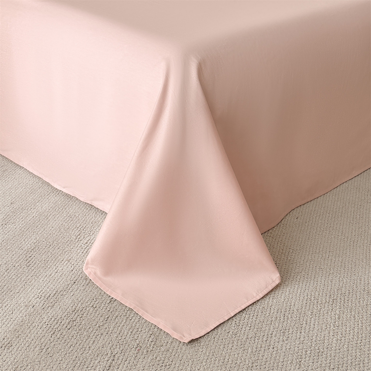 91家纺网 家纺一手货源 找家纺 恒爱家纺 2026春夏新款全棉纯棉提花四件套 向阳花开-粉