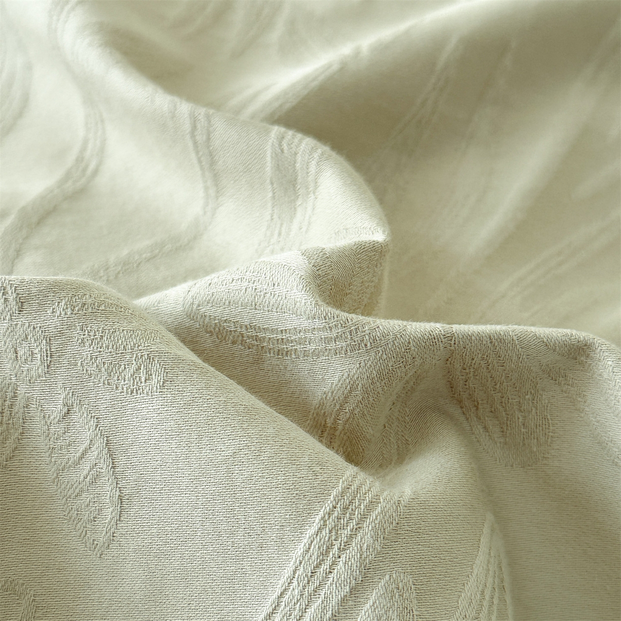 91家纺网 家纺一手货源 找家纺 恒爱家纺 2026春夏新款全棉纯棉提花四件套 向阳花开-绿