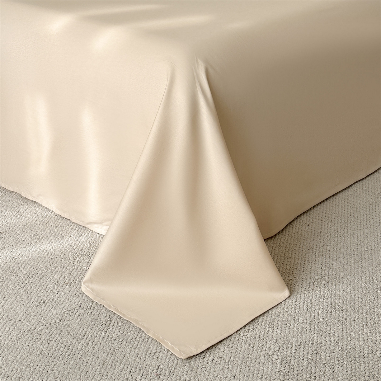 91家纺网 家纺一手货源 找家纺 恒爱家纺 2026春夏新款全棉纯棉提花四件套 向阳花开-米黄