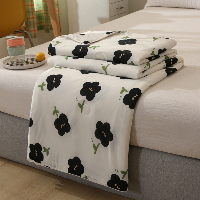 （总）薇玛仕 2026爆款新款印花凉感丝夏凉被空调被带氨自带凉感夏被