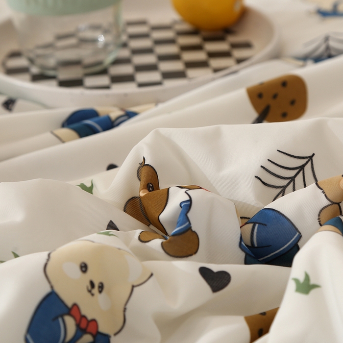 91家纺网 家纺一手货源 找家纺 薇玛仕 2026爆款新款印花凉感丝夏凉被空调被带氨自带凉感夏被 小熊乐园