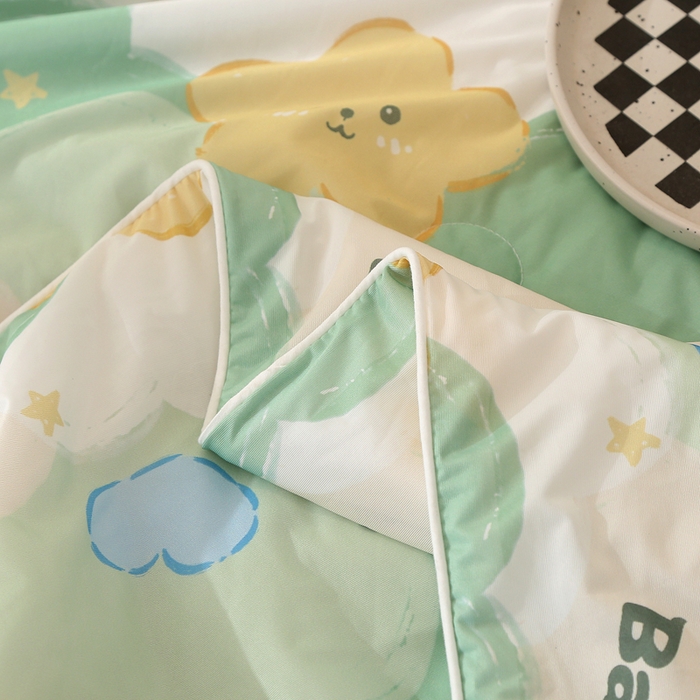 91家纺网 家纺一手货源 找家纺 薇玛仕 2026爆款新款印花凉感丝夏凉被空调被带氨自带凉感夏被 星语心愿-绿