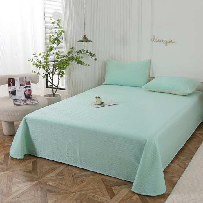 91家纺网 家纺一手货源 找家纺 （总）薇玛仕 2026新款锦氨冰淇淋凉感丝夏凉被乳胶床单夏被四件套