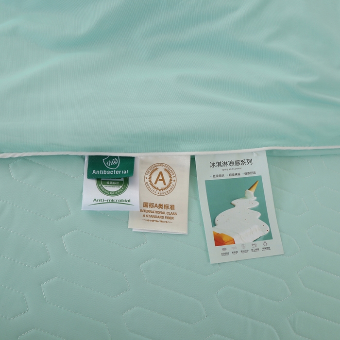 91家纺网 家纺一手货源 找家纺 （总）薇玛仕 2026新款锦氨冰淇淋凉感丝夏凉被乳胶床单夏被四件套