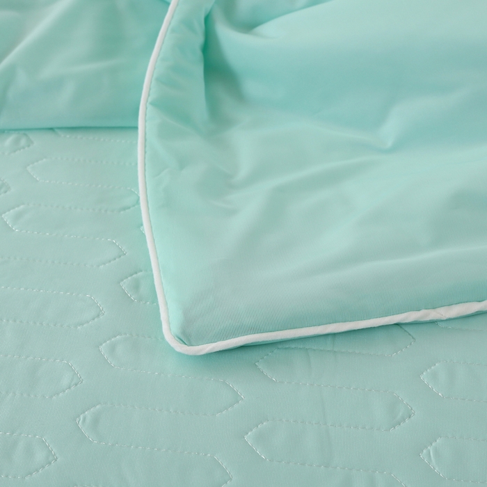 91家纺网 家纺一手货源 找家纺 （总）薇玛仕 2026新款锦氨冰淇淋凉感丝夏凉被乳胶床单夏被四件套