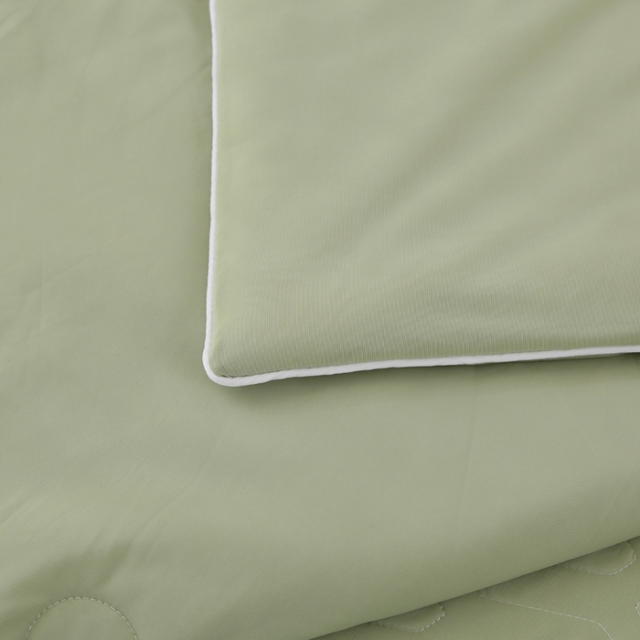 91家纺网 家纺一手货源 找家纺 薇玛仕 2026新款锦氨冰淇淋凉感丝夏凉被乳胶床单夏被四件套 抹茶绿