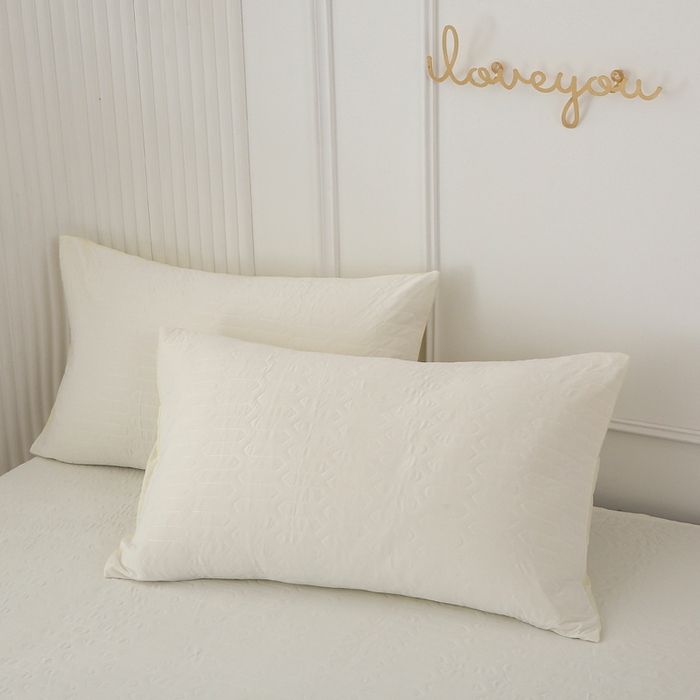 91家纺网 家纺一手货源 找家纺 薇玛仕 2026新款锦氨冰淇淋凉感丝夏凉被乳胶床单夏被四件套 奶油白