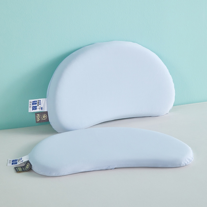 91家纺网 家纺一手货源 找家纺 纳斯顿家纺 2026新款儿童硅胶枕 蓝色